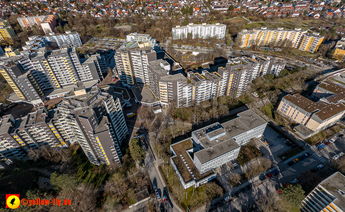 07.02.2023 - Luftbilder vom Marx-Zentrum und Umgebung in Neuperlache